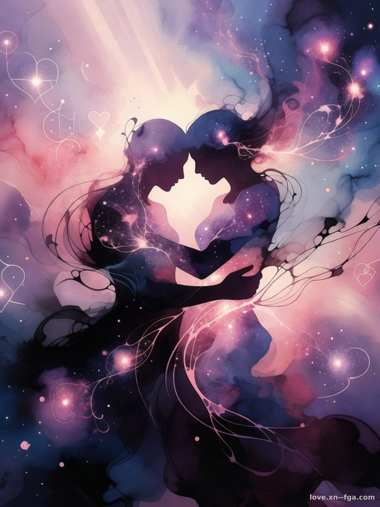 Serotonin-Tanz im Chiaroscuro der bewussten Liebe